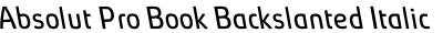 Absolut Pro Book Backslanted Italic